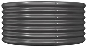 vidaXL Ζαρντινιέρα Ανθρακί 80x80x36 εκ. Ατσάλι με Ηλεκτρ. Βαφή Πούδρας