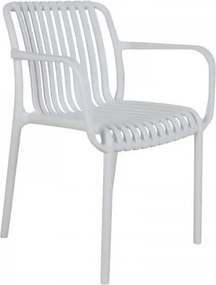 MODA Πολυθρόνα Στοιβαζόμενη PP - UV Άσπρο Ε3800,1