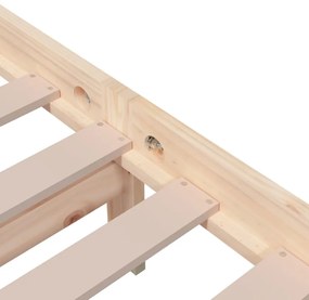vidaXL Σκελετός Κρεβατιού Χωρίς Στρώμα 120x200 εκ Μασίφ Ξύλο