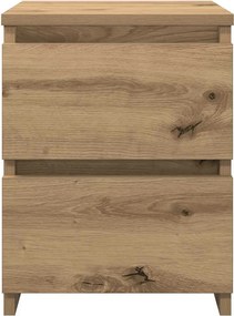 vidaXL Κομοδίνα 2 τεμ.Αρτισιανή Δρυς 30x30x40 εκ. Επεξ. Ξύλο