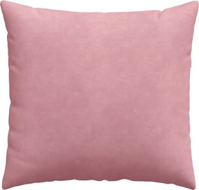 vidaXL Μαξιλάρι Καναπέ 2 pcs Ροζ 45 x 45 cm Υφασμάτινο Κορντουρά
