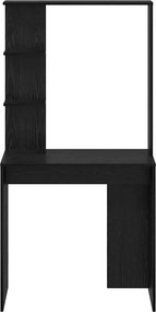 vidaXL Γραφείο Μαύρη Οξυά 78,5 x 37 x 154,5 cm Επεξεργασμένο Ξύλο