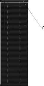 vidaXL Βενετσιάνικη Σκίαση Μαύρο 150 x 50 cm 25 mm PVC