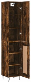 vidaXL Ντουλάπι Καπνιστή δρυς 34,5x34x180 εκ. από Επεξεργασμένο Ξύλο