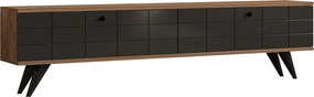 Έπιπλο Τηλεόρασης Atlantic Πεύκο / Ανθρακί AZARU 160x25x35