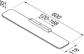 Geesa Shift 9901 Black Matt - Επιτοιχη Εταζέρα