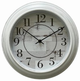 Ρολόι Τοίχου ArteLibre Λευκό Πλαστικό Φ30.5x4.4cm