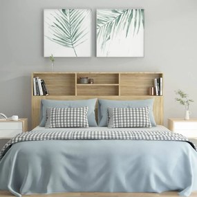 Κεφαλάρι Με Αποθηκευτικό Χώρο Sonoma Δρυς 160 x 19 x 103,5 εκ. - Καφέ