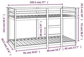 ΚΟΥΚΕΤΑ 90X190 ΕΚ. ΑΠΟ ΜΑΣΙΦ ΞΥΛΟ ΠΕΥΚΟΥ 3206507