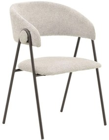 Καρέκλα Rachele 264-000001 52x53x83cm Light Grey Μέταλλο,Ύφασμα