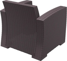 Πολυθρόνα Monaco Brown Πολυπροπυλενίου 82X79X79εκ.