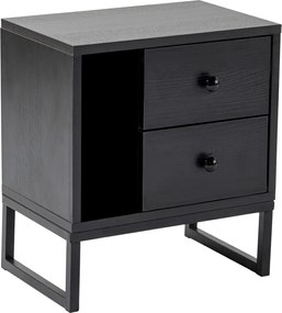 Nightstand Glimmer - Wood Black, Black Wood Black
Black