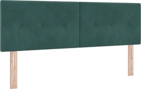vidaXL Κεφαλάρι Σκούρο Πράσινο 144 cm Βελούδο