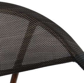 Καρέκλα - Πολυθρόνα CLAY C5025 Αλουμινίου Bamboo Look Καφέ με Textline 60,5x59x81 εκ. 60.5x59x81 εκ.