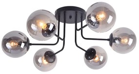 Φωτιστικό Οροφής Aca OD807006C BOMBAY Μαύρο Ματ (Black Mat)