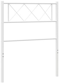 vidaXL Κεφαλάρι Λευκό 107 εκ. Μεταλλικό