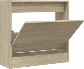 vidaXL Παπουτσοθήκη Sonoma Δρυς 60x21x57 εκ. από Επεξεργασμένο Ξύλο
