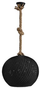 Φωτιστικό Οροφής Μονόφωτο Heronia Silk 31-1152 Rope Black