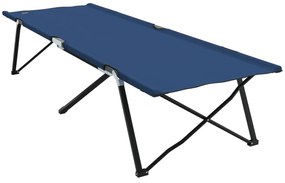 vidaXL Folding Sun Bed with Carry Bag Μπλε 600D Oxford Fabric