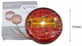 Φώτα Τρέιλερ Led Στρογγυλό Πίσω Φανάρι για Φορτηγά & Τρέιλερ 12/24v Mars Tech 1τμχ - Unistar II LED Rear Combination Lamp Automotive Lighting-z791401-99985