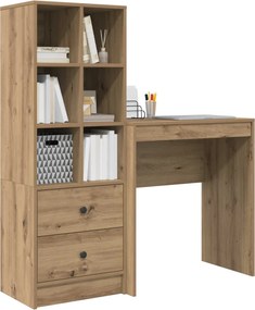 vidaXL Γραφείο Artisan Oak 115,5 x 40 x 127 εκ 2 τμχ.