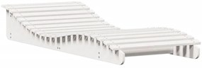 vidaXL Ξαπλώστρα Λευκό 205x80x31,5 εκ. από Μασίφ Ξύλο Πεύκου