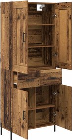 vidaXL Highboard 2 pcs Παλιό Ξύλο Επεξεργασμένο ξύλο