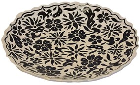Διακοσμητική Πιατέλα Kapisik 026.0050 Φ40cm Black Κεραμικό
