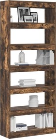 vidaXL Βιβλιοθήκη 6 επιπέδων 80 x 30 x 198 εκ Επεξεργασμένο Ξύλο