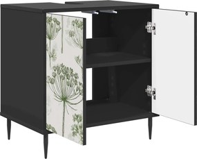 vidaXL Ντουλάπι Μπάνιου GOTHA Μαύρη Δρυς 60 x 40 x 61 εκ