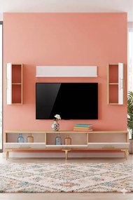 Stewehome Σετ μονάδας τηλεόρασης με ράφι 180x30x41 cm