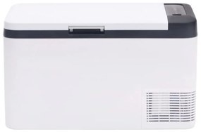 vidaXL Ψυγείο με Λαβή & Προσαρμογέα Μαύρο & Λευκό 25 Λ. από PP & PE