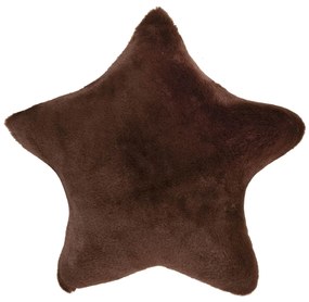 Amo la Casa Μαξιλαράκι Διακόσμησης Super Soft Fur 40x40 - Brown Star