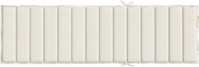 vidaXL Μαξιλάρι Ξαπλώστρας Κρεμ Μελανζέ 200x70x4 εκ. Ύφασμα