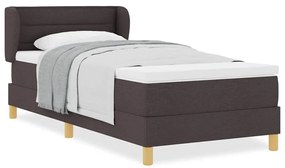 vidaXL Κρεβάτι με Ελατήρια και Στρώμα Κρεμ 90x200 εκ Υφασμα με στρώμα