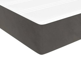 ΚΡΕΒΑΤΙ BOXSPRING ΜΕ ΣΤΡΩΜΑ ΣΚΟΥΡΟ ΓΚΡΙ 90X200 ΕΚ. ΒΕΛΟΥΔΙΝΟ 3144658