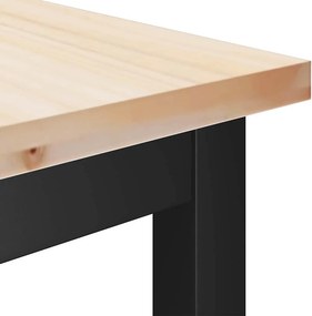vidaXL Καθίσματα Τραπεζιού 2 pcs Φυσικό 100 x 32,5 x 49 εκ