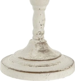 Κηροπήγιο DKD Home Decor Μέταλλο Λευκό 13 x 13 x 25 cm