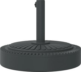 vidaXL Βάση Ομπρέλας Ασημί για Ιστό Ø38/48 χιλ. 25 κ. Γρανίτη