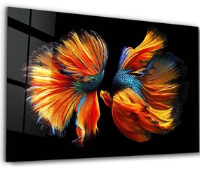 Πίνακας Γυάλινος 672BRS5810 110x70cm Multi Wallity Οριζόντιοι Glass