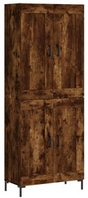 vidaXL Ντουλάπι Καπνιστή Δρυς 69,5x34x180 εκ. από Επεξεργασμένο Ξύλο