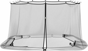 vidaXL Κουνούπι για Περίπτερο 220 mesh Μαύρο 4,5 x 3 x 2 μ Πολυεστέρας