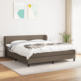 ΚΡΕΒΑΤΙ BOXSPRING ΜΕ ΣΤΡΩΜΑ TAUPE 180X200 ΕΚ. ΥΦΑΣΜΑΤΙΝΟ 3126105