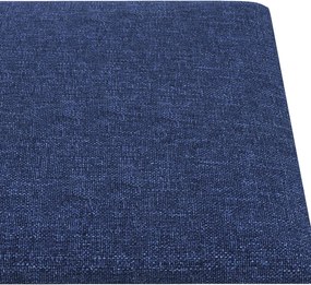 vidaXL Κεφαλάρι Τοίχου 12 pcs Μπλε 90 x 15 cm ύφασμα
