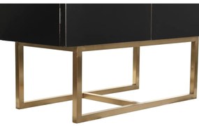 Ντουλάπι DKD Home Decor   110 x 50 x 180 cm Μαύρο Μέταλλο Λεύκες