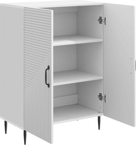 vidaXL Πλαϊνό γραφείο Γυαλιστερό Λευκό 66 x 34,5 x 89,5 εκ