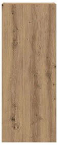 vidaXL Ντουλάπι Τηλεόρασης Τοίχου Artisan Oak 40,5 x 30 x 102 εκ.