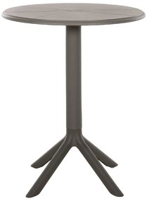 ΤΡΑΠΕΖΙ ΠΟΛΥΠΡΟΠΥΛΕΝΙΟΥ ΣΤΡΟΓΓΥΛΟ TERRIN HM6124.15 OLIVE GREEN Φ60x75Υεκ.