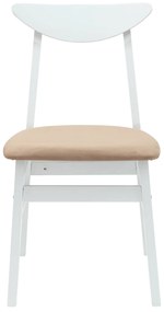 vidaXL Καρέκλες φαγητού 2 pcs Λευκό 42 x 47.5 x 81 εκ