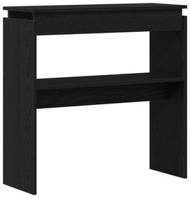 vidaXL Κονσόλα Μαύρη Δρυς 80x30x80 εκ. Φτιαγμένη από ξύλο